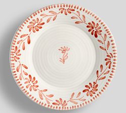Terracotta Hand Painted Dinner Plates - Set of 4