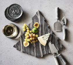 Gray Marble Tree Cheese Board
