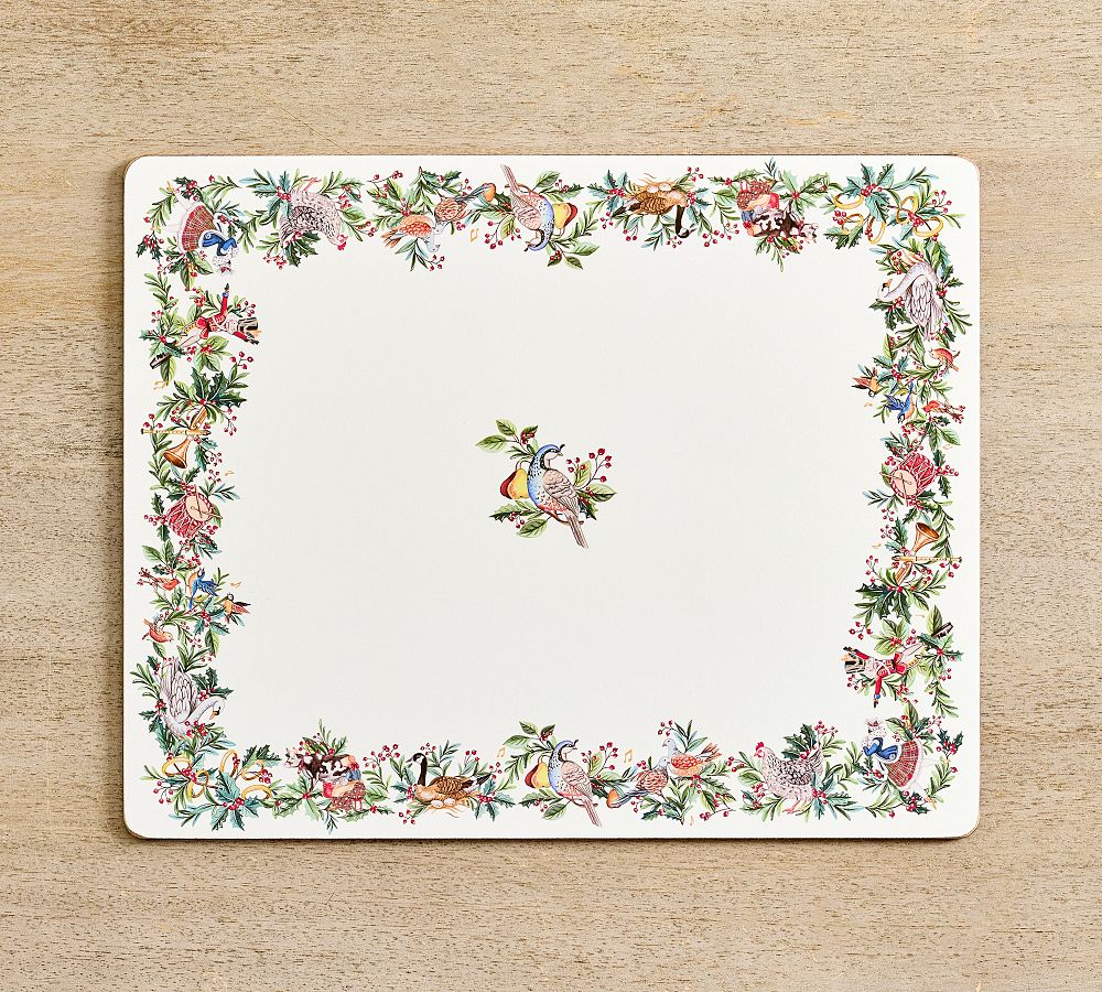 12 Days of Christmas Cork Placemats - Set of 4