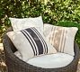 Modern Farmhouse Striped Outdoor Pillow