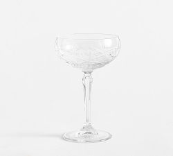 Antique Cut Coupe Glasses - Thumbnail 4