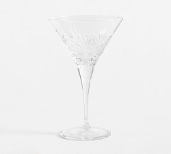 Antique Cut Martini Glasses