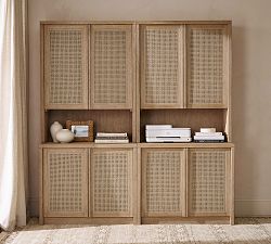 Marina Cane Storage Cabinet Set (72&quot;-108&quot;)