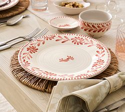 Terracotta Hand Painted Dinner Plates - Set of 4