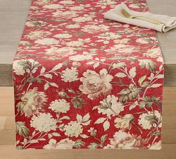 Anne Floral Organic Cotton Table Runner