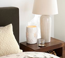 Ceramic Snowflake Luminary