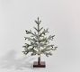 Lit Faux Flocked Pine Tree