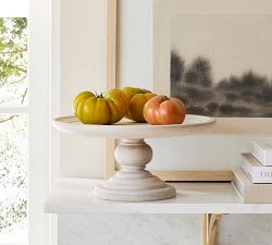 Turned Wood Cake Stand