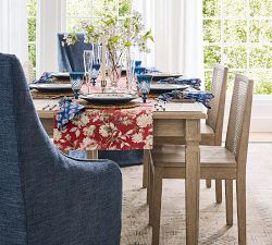 Anne Floral Organic Cotton Table Runner