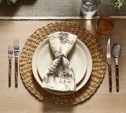 Rustic Forest Cotton/Linen Napkins - Set of 4