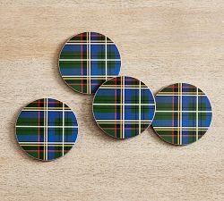 Stewart Plaid Cork Coasters - Set of 4
