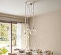 Marina Swing Rope Linear 3-Globe Chandelier (24&quot;)