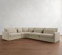 Westwood Slim Arm Deep Seat 4-Piece Curved Wedge Sectional (153&quot;)