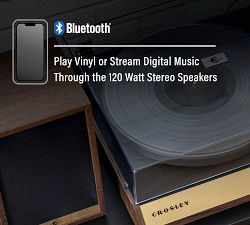 Crosley C72 Turntable Shelf System