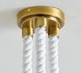 Marina Swing Rope Linear 3-Globe Chandelier (24&quot;)