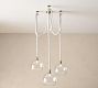 Marina Swing Rope Linear 3-Globe Chandelier (24&quot;)