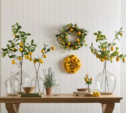 Faux Mini Lemon Wreath