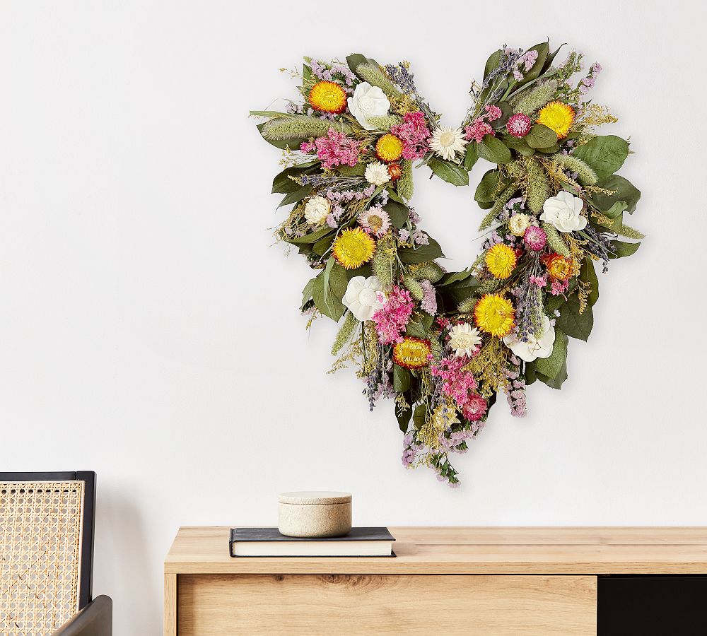 Handcrafted Charmed Heart Wreath