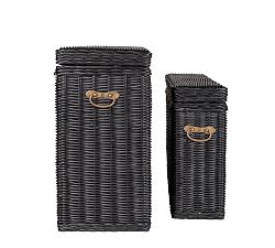 Muriel Rattan Nesting Console, Set Of 2