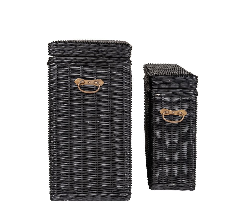 Muriel Rattan Nesting Console, Set Of 2