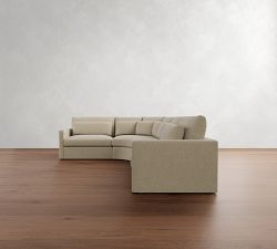 Westwood Slim Arm Deep Seat 4-Piece Curved Wedge Sectional (153&quot;)