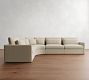 Westwood Slim Arm Deep Seat 4-Piece Curved Wedge Sectional (153&quot;)
