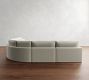 Westwood Slim Arm Deep Seat Slipcovered 5-Piece Curved Wedge Sectional (153&quot;)
