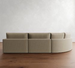 Westwood Slim Arm Deep Seat 4-Piece Curved Wedge Sectional (153&quot;)