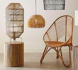 Champion Round Rattan Accent Table