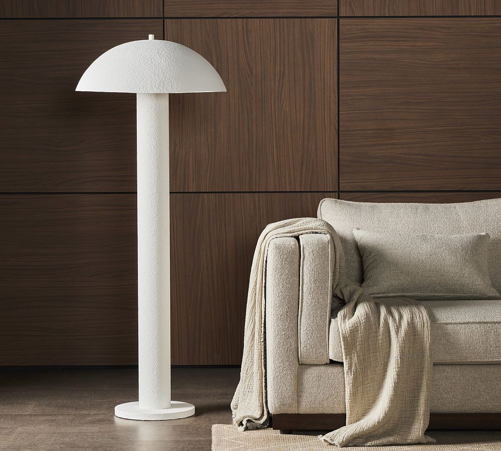 Olive Ceramic Floor Lamp (60&quot;)