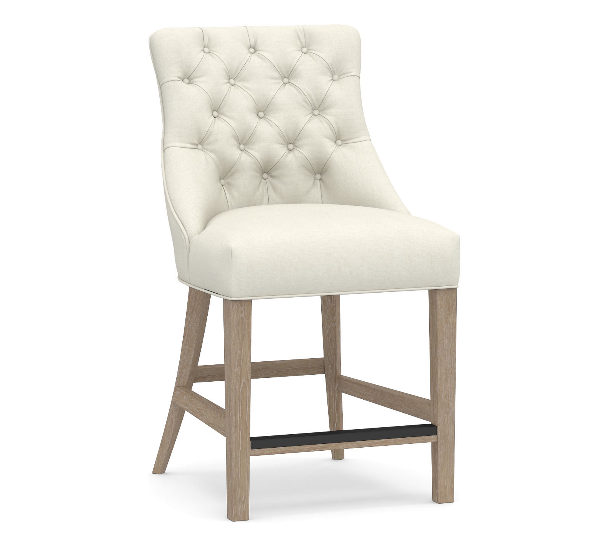Hayes Tufted Bar Stools Pottery Barn