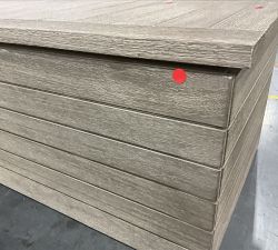 Open Box: Indio Outdoor Storage Bench, 48&quot; - Weathered Gray