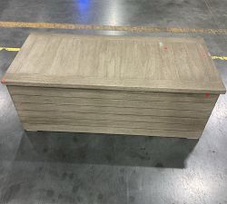 Open Box: Indio Outdoor Storage Bench, 48&quot; - Weathered Gray