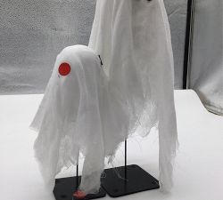 Open Box: Lit Tabletop Ghosts, Set of 2 - White