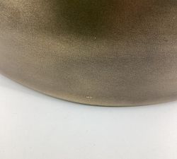 Open Box: Shae Round Metal Accent Table (13.5&quot;) - Antique Brass