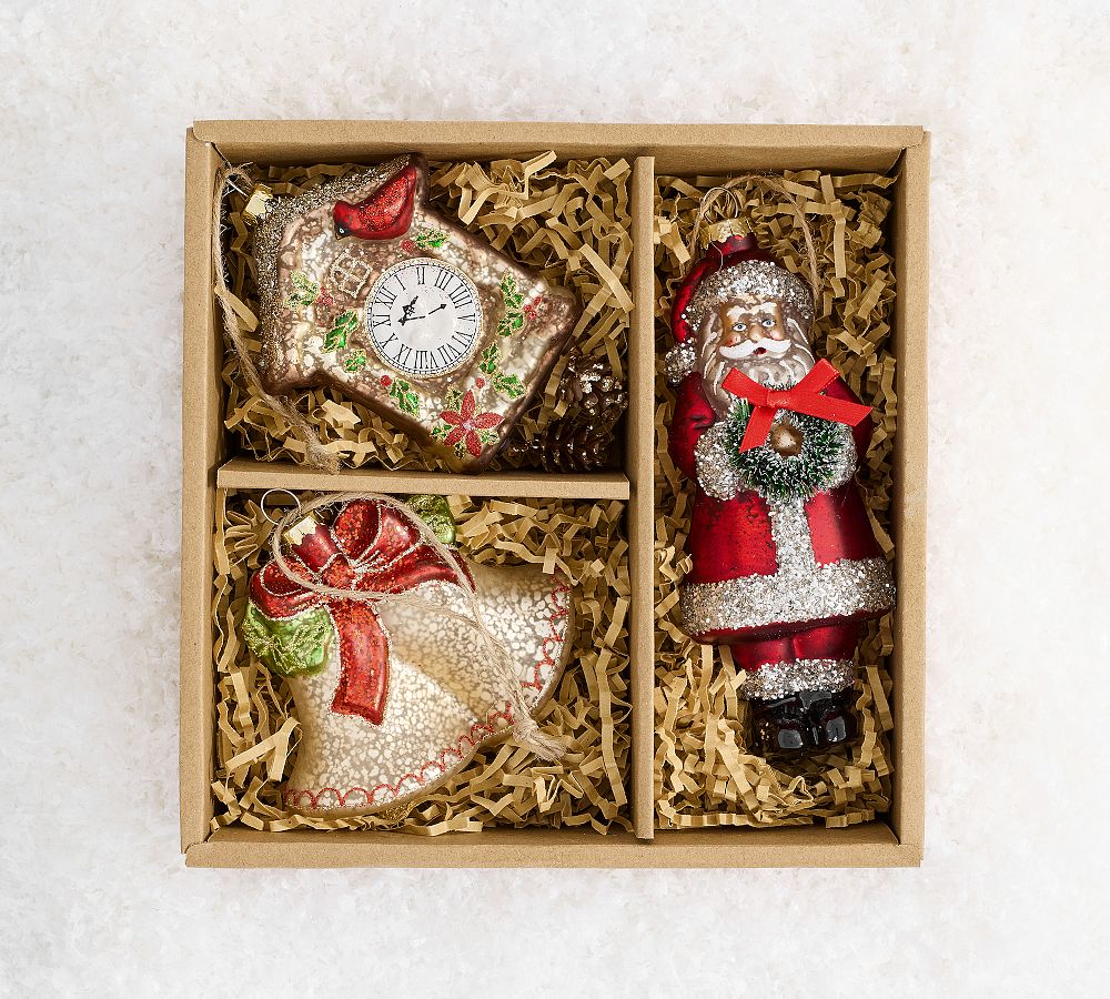 Classic Nostalgic Ornaments - Set of 3