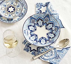 Hanukkah Medallion Stoneware Serving Bowl