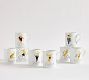 Vintage Reindeer Mugs - Mixed Set of 8