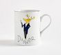 Vintage Reindeer Mugs - Mixed Set of 8