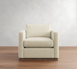 Carmel Slim Arm Wood Base Chair