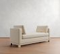Jake Tufted Seadrift Wood Base Settee (74&quot;)