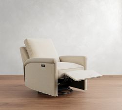 Tyler Roll Arm Manual &amp; Power Swivel Glider Recliner