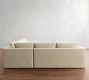 Carmel Wide Arm Slipcovered 3-Piece L-Shaped Sectional (113&quot;)