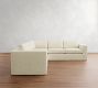 Carmel Wide Arm Slipcovered 3-Piece L-Shaped Sectional (113&quot;)