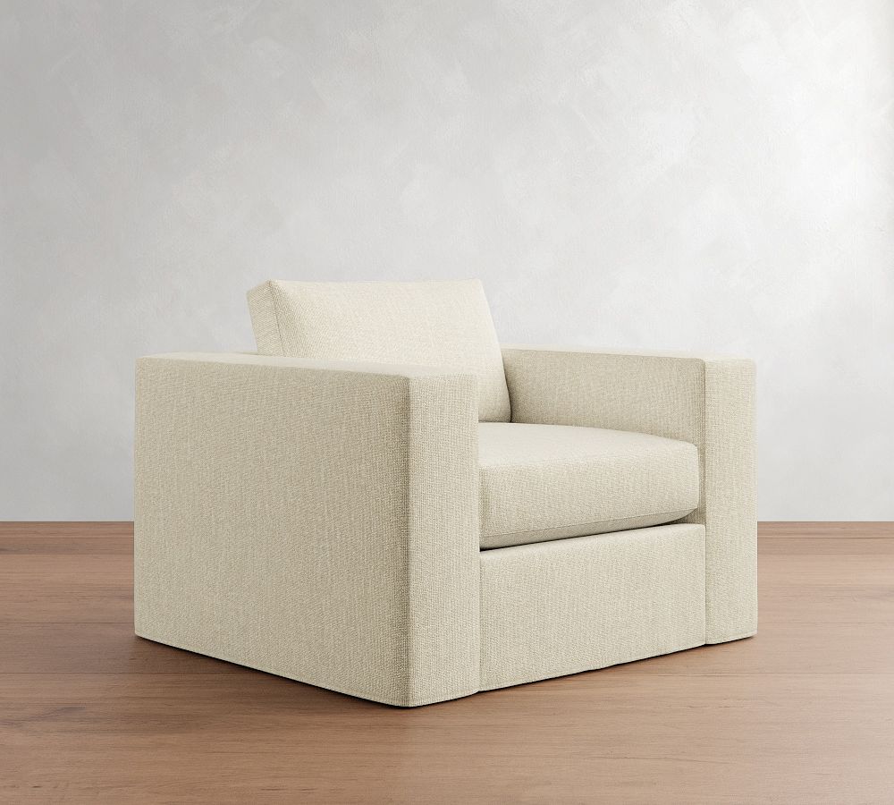 Carmel Wide Arm Slipcovered Chair