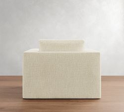 Carmel Wide Arm Slipcovered Swivel Chair