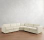Carmel Slim Arm 3-Piece L-Shaped Wedge Sectional (120&quot;&ndash;126&quot;)