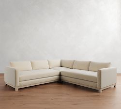 Jake Seadrift Wood Base 3-Piece L-Shaped Sectional (110&quot;)