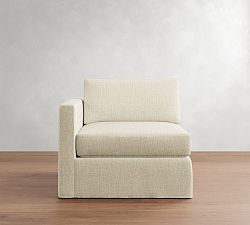 Build Your Own Carmel Slim Arm Slipcovered Sectional