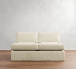 Build Your Own Carmel Wide Arm Slipcovered Sectional